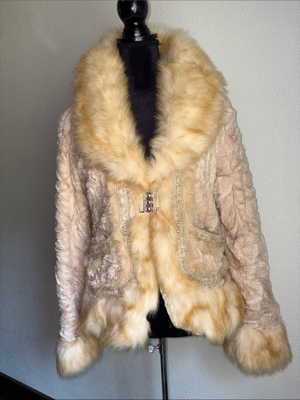 Faux Fur Trim Jacket -vintage